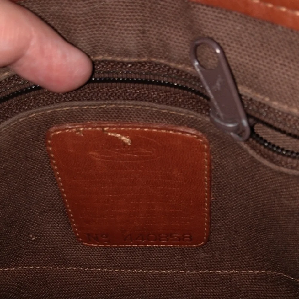 Brighton Brown Woven Leather Crossbody Bag. Rehab Bag. - Picture 5 of 8
